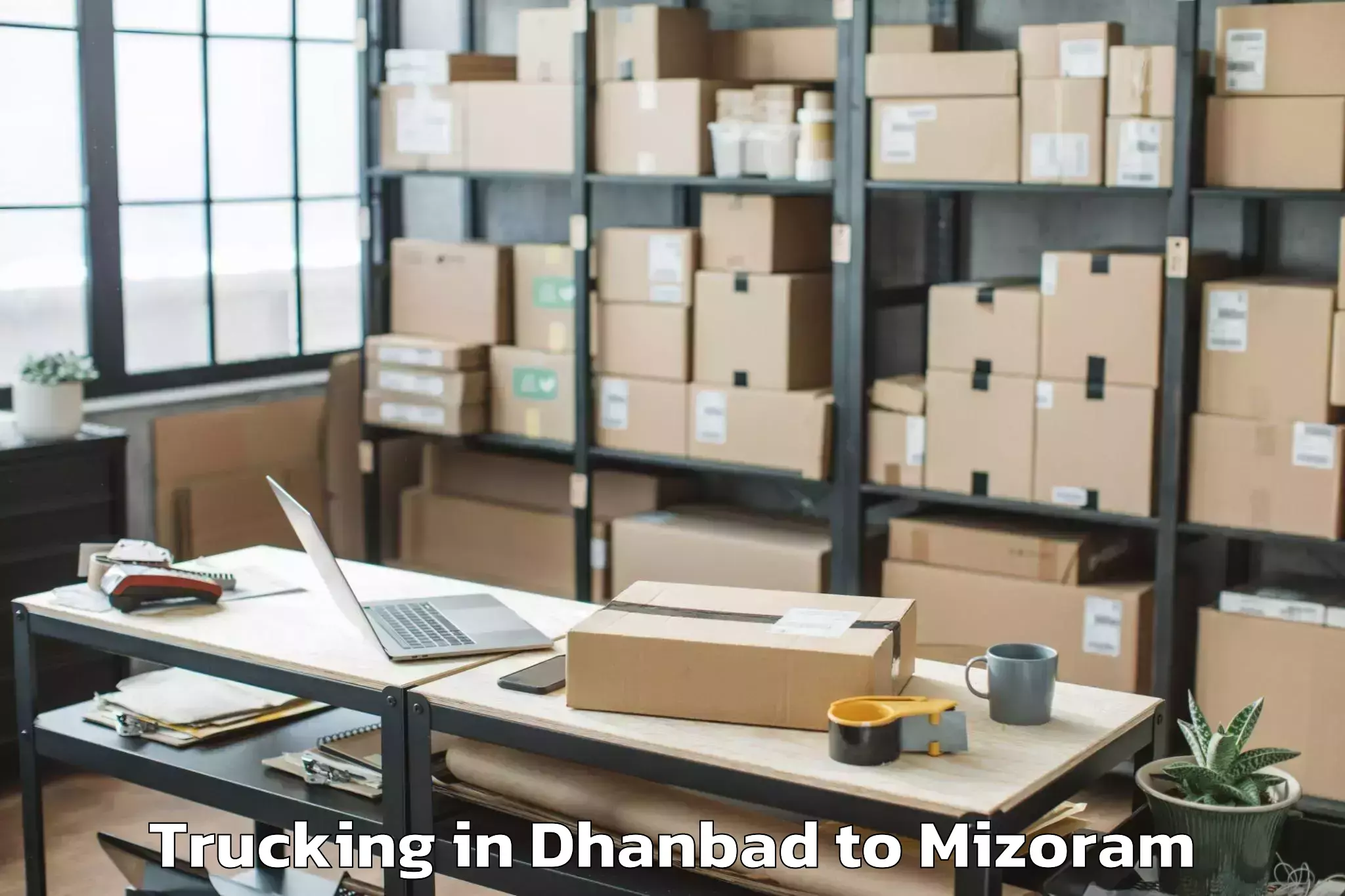 Dhanbad to Lawngtlai Trucking Booking